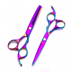 Gunting Rambut - Bfaccia Gunting Rambut Salon Hairdressing Scissors Stainless Steel 2PCS - M132593 - Multi-Color