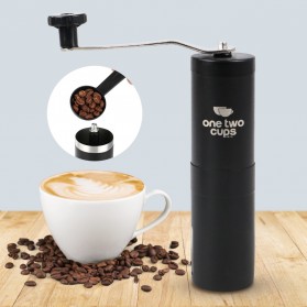 One Two Cups Alat Penggiling Kopi Manual Coffee Bean Grinder - E810 - Black