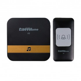 TaffHOME Bell Pintu Wireless Doorbell Waterproof 1 Receiver 433Mhz - A9 - Black