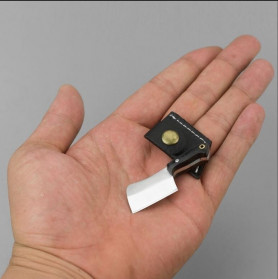 KNIFEZER Pisau Mini Cutter Letter Opener Self Defense Portable Knife Survival Tool - K13 - Black