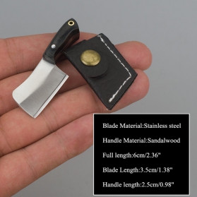 KNIFEZER Pisau Mini Cutter Letter Opener Self Defense Portable Knife Survival Tool - K13 - Black - 5