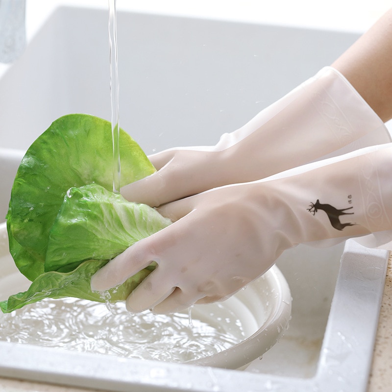 Vtmanmns Sarung Tangan Karet Cuci Piring Dishwasher Cleaning Gloves L St0001 White Jakartanotebook Com