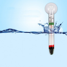 Effosola Termometer Pengukur Suhu Aquarium Glass Tube Temperature - YM-050 - White