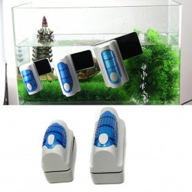 AQUAWING Sikat Kaca Magnetic Floating Brush Glass Aquarium - AQ01 - White - 3