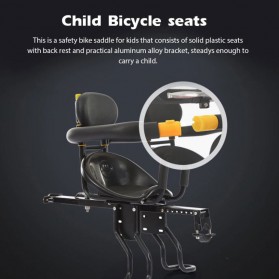 TaffSPORT Boncengan Depan Anak Sepeda Lipat Child Safety Front Seat - Z1 - Black - 6