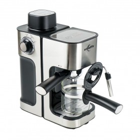 Edoolffe Mesin Kopi Semi Automatic Espresso Coffe Machine Pressure Milk Foam - MD-2006 - Silver