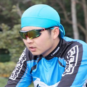 Deemount Bandana Sepeda Headband Cycling Sports Cap Quick Dry - HDW-003 - Blue - 2