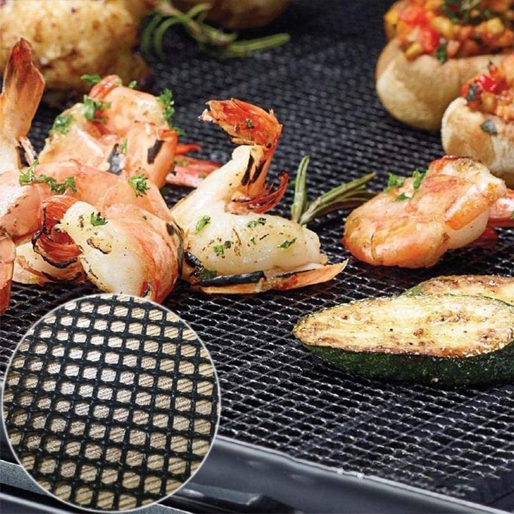Gambar produk BLife Alas Panggang BBQ Barbeque Grilling Mats Non-stick Grid Shape 30x40cm - B30