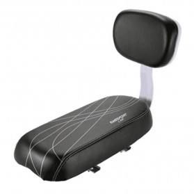 TaffSPORT Boncengan Belakang Sepeda Back Seat Bicycle Child Seat Cover Rack Rest Cushion - LX21 - Black/Black