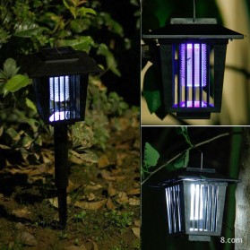 Xingli Lampu Taman 2 in 1 Pembasmi Nyamuk UV Light Outdoor Solar Power - XL-219 - Black