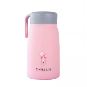Simple Life Botol Minum Double Layer with Lanyard - SM-8229 - Mix Color - 6