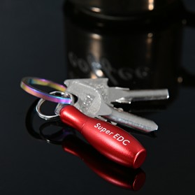 Tegoni Pisau Cutter Mini Pocket Knife Model Gantungan Kunci - EO275 - Black - 5