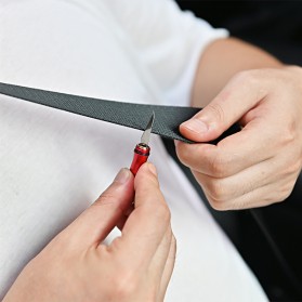 Tegoni Pisau Cutter Mini Pocket Knife Model Gantungan Kunci - EO275 - Black - 8