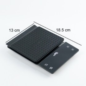 Taffware Digipounds Timbangan Dapur Mini Digital Scale 3kg Akurasi 1g dengan Timer - NS-CF3 - Black - 7