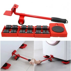 FNICEL Alat Angkut Furniture Heavy Lifter Carrier Wheel Bar Mover Device - FTS30 - Red