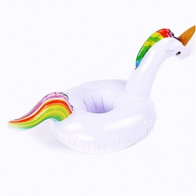 Aksesoris Perlengkapan Renang, Snorkeling & Diving Lainnya - Doffy Pelampung Gelas Minum Kolam Renang Inflatable Cup Holder Model Unicorn - XY19 - Multi-Color