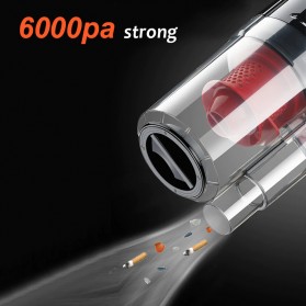 EAFC Vacuum Cleaner Penyedot Debu Power Suction 150W 6000Pa - CV04 - Black/Red - 2