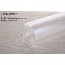 BORREY Botol Minum Kaca Tea Infuser Glass Bottle 450 ml - BR-029 - Transparent - 7