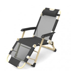 Zero Gravity Kursi Lipat Kerja Folding Picnic Chair - NO16 - Black - 3