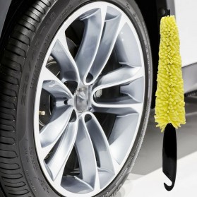 IDEATE Sikat Brush Pembersih Velg Ban Mobil Portable Car Wheel Wash - YQ013 - Yellow - 2