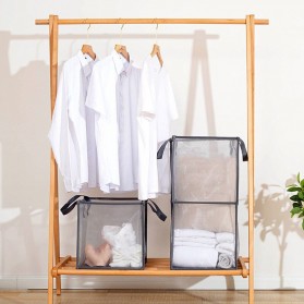 Washday Keranjang Penyimpanan Pakaian Kotor Laundry Basket 1 Layer - NE431 - Black - 5
