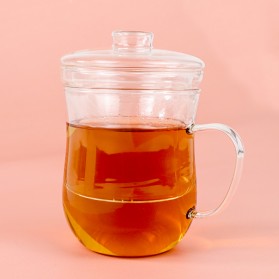 One Two Cups Gelas Kopi Teh Tea Cup Mug 300ml with Infuser Filter - RAL300 - Transparent - 6