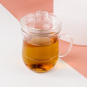 One Two Cups Gelas Kopi Teh Tea Cup Mug 300ml with Infuser Filter - RAL300 - Transparent - 10