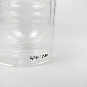 Aldismala Gelas Cangkir Kopi Anti Panas Double-Wall Borosilicate Glass Nespresso Series 150ml - Transparent - 5