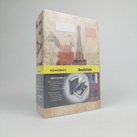 HOMESAFE Kotak Buku Novel Safety Key Lock Box Hidden Storage - DHZ004 - Cream - 10