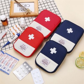 ZhangPei Tas Mini Obat P3K Portable First Aid Medical Kit Bag Case Size L - A308 - Blue - 2