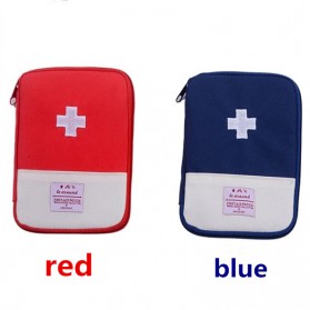 ZhangPei Tas Mini Obat P3K Portable First Aid Medical Kit Bag Case Size L - A308 - Blue - 3