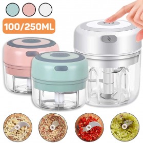 Blender Portable Food Chopper Mini Elektrik Garlic Masher 100ML - SR01 - White - 9