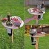 Gambar produk Purplepure Meja Mini Outdoor Taman Slot Gelas Botol Piring Foldable Picnic Wine Table - KT007
