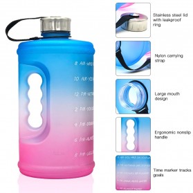 VOCLEIN Botol Minum Besar Travel Model Galon BPA Free 2200ml - V222 - Mix Color - 1