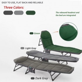 Zero Gravity Kasur Lipat Portable Folding Escort Bed - ALL-70 - Gray - 2