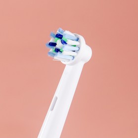 SEAGO Kepala Pengganti Sikat Gigi Electrik Toothbrush Dual Clean Replacement Heads 4 PCS for Oral-B D12 D16 D100 - EB50A - White - 4