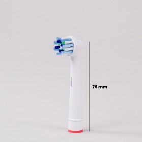 SEAGO Kepala Pengganti Sikat Gigi Electrik Toothbrush Dual Clean Replacement Heads 4 PCS for Oral-B D12 D16 D100 - EB50A - White - 8