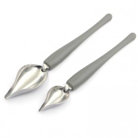 Zekou Sendok Dekorasi Spoon Decorate Sushi Food Draw Tool Design 2 PCS - RR-21 - Silver - 2