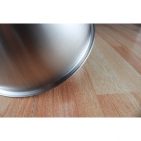 Supple Baskom Saringan Inclined Drain Rice Bowl Washer Fruit Basket 304 Stainless Steel 23cm - C0065 - Silver - 6