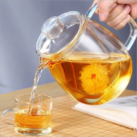 Jinuo Teko Pitcher Glass Teapot Japanese Style Tea Infuse 1200ml - CV102 - Transparent - 3