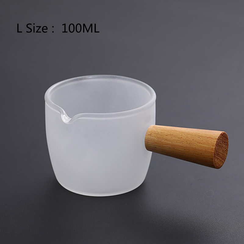 Gambar produk DROHOEY Gelas Takar Multi-Functional Taste Dish Coffee 100ml with Handle Glass - S09