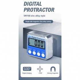 Syntek Digital Protractor Inclinometer Alat Ukur Sudut Kemiringan Portable - DR168 - Blue - 3