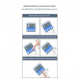 Syntek Digital Protractor Inclinometer Alat Ukur Sudut Kemiringan Portable - DR168 - Blue - 4