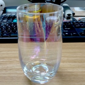 LOULONG Gelas Cangkir Glass Crystal Champagne Wine Rainbow Goblet 385ml - XR1028 - Multi-Color - 2