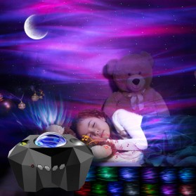 Pookin Lampu Proyektor Tidur Cahaya Bintang Galaxy Light Starry Sky with Bluetooth Speaker - AC6923 - Black