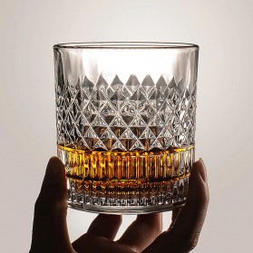 Loveyalty Gelas Cangkir Seloki Whisky Wine Glass Cup 335ML - YJ0910 - Transparent