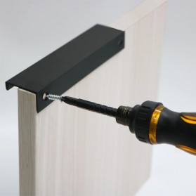 PQB Handle Drawer Cabinet Pulls Knobs Stainless Steel - LK-004-KB - Black - 4