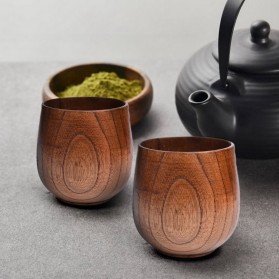 INOARS Gelas Kayu Wooden Natural Cup - CLO470 - Brown