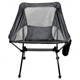 SHOme Kursi Lipat Memancing Portable Collapsible Folding Fishing Chair Low Design - SF760 - Black