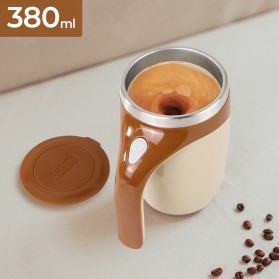 Ditim Gelas Aduk Otomatis Automatic Self Stirring Coffee Cup USB Rechargeable - DTM-630 - Brown